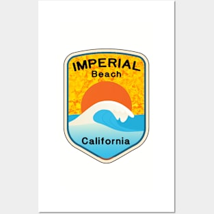 Imperial Beach California Surfing Surf CA Posters and Art